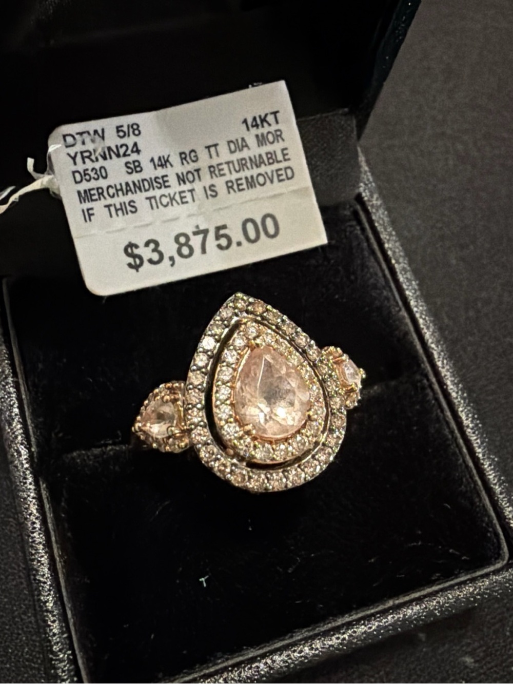 14k Le Vian Crème Brûlée Morganite And Colored Natural Diamond Ring
